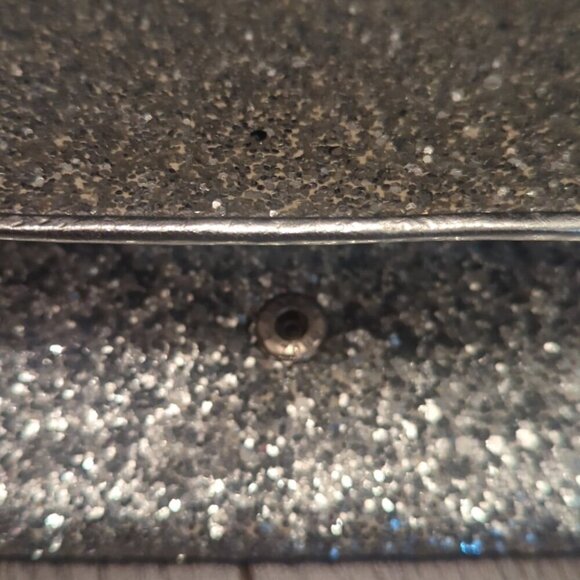 Aldo Silver Glitter Clutch- BNWOT - Picture 5 of 6